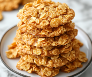 Grama's Cornflake Peanut Butter Cookies - Easy Recipe