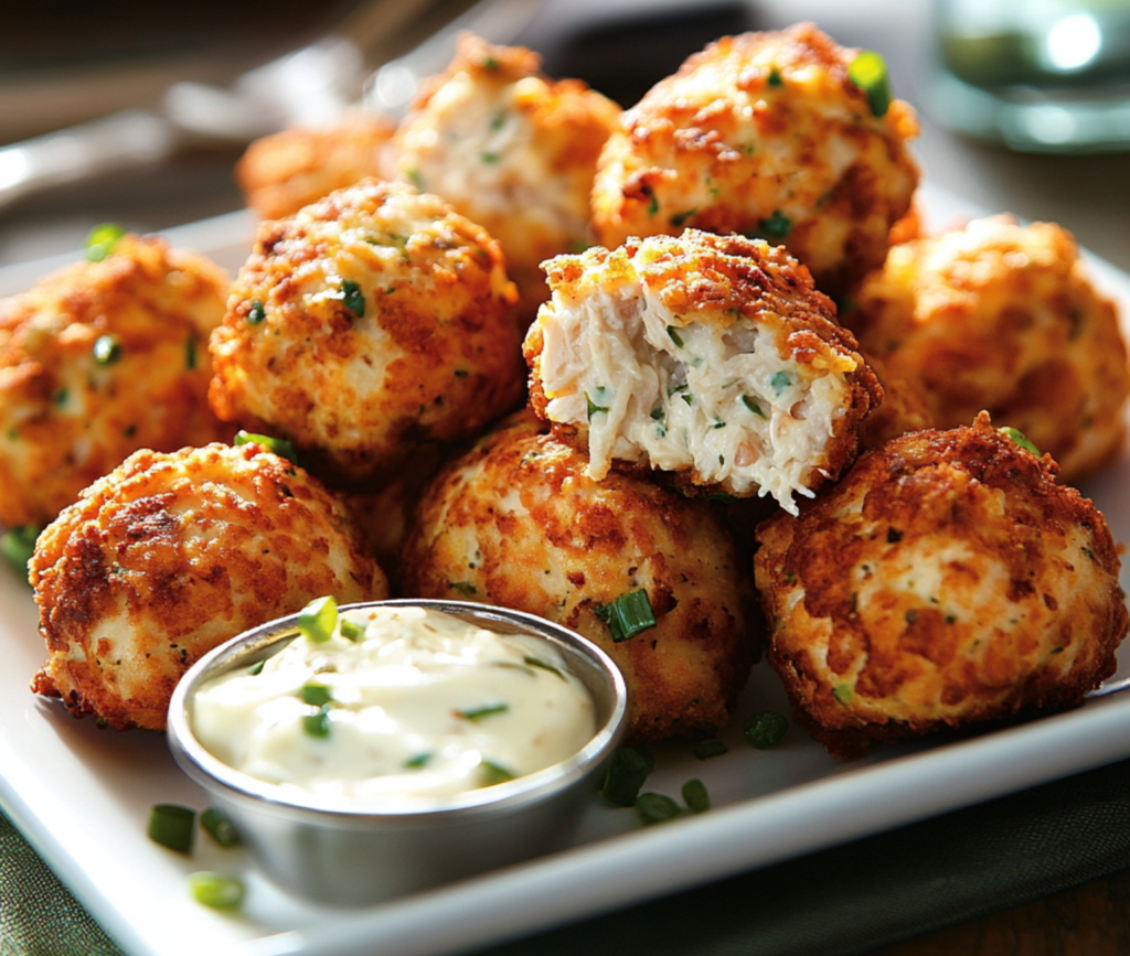 Cheesy Chicken Fritters with Golden Crispy Edges