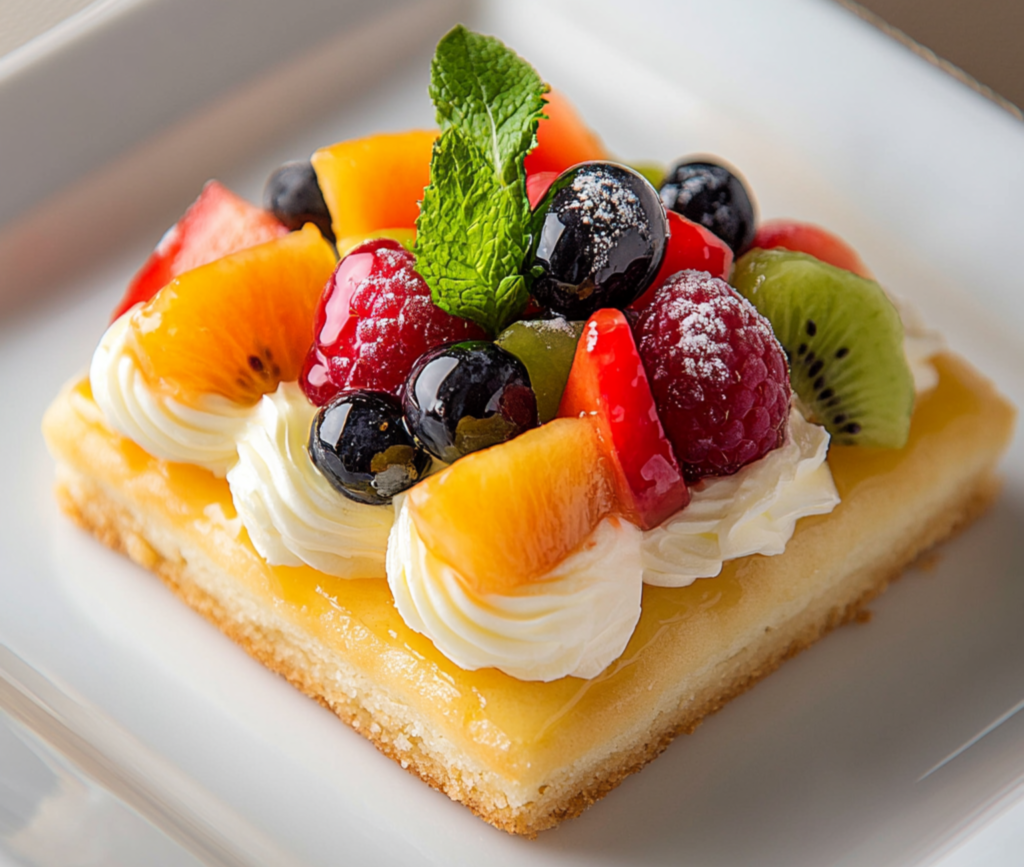 Colorful Fruit Pizza Cookie Delight