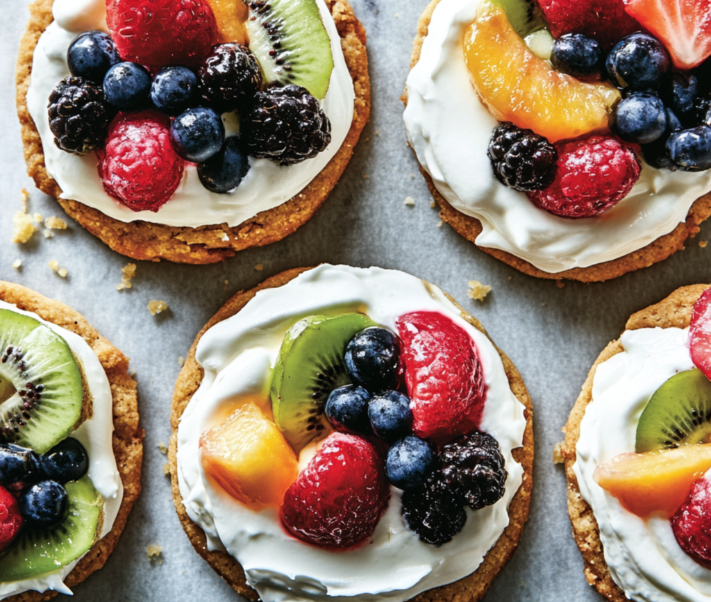 Colorful Fruit Pizza Cookie Delight