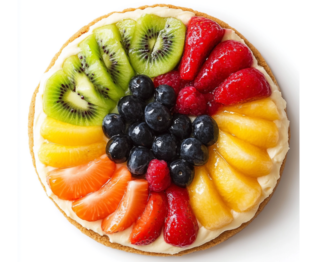 Colorful Fruit Pizza Cookie Delight