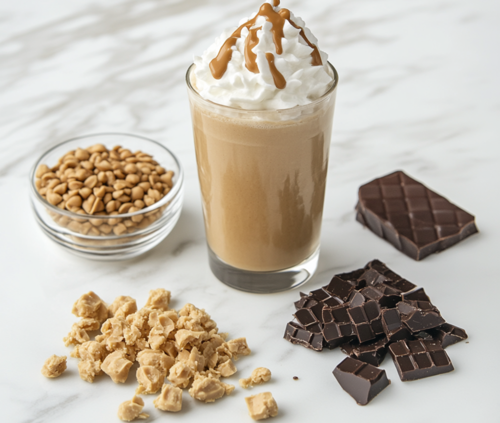 Delicious Peanut Butter Frappuccino Sundae