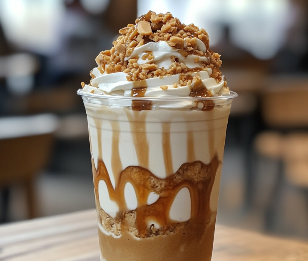 Delicious Peanut Butter Frappuccino Sundae