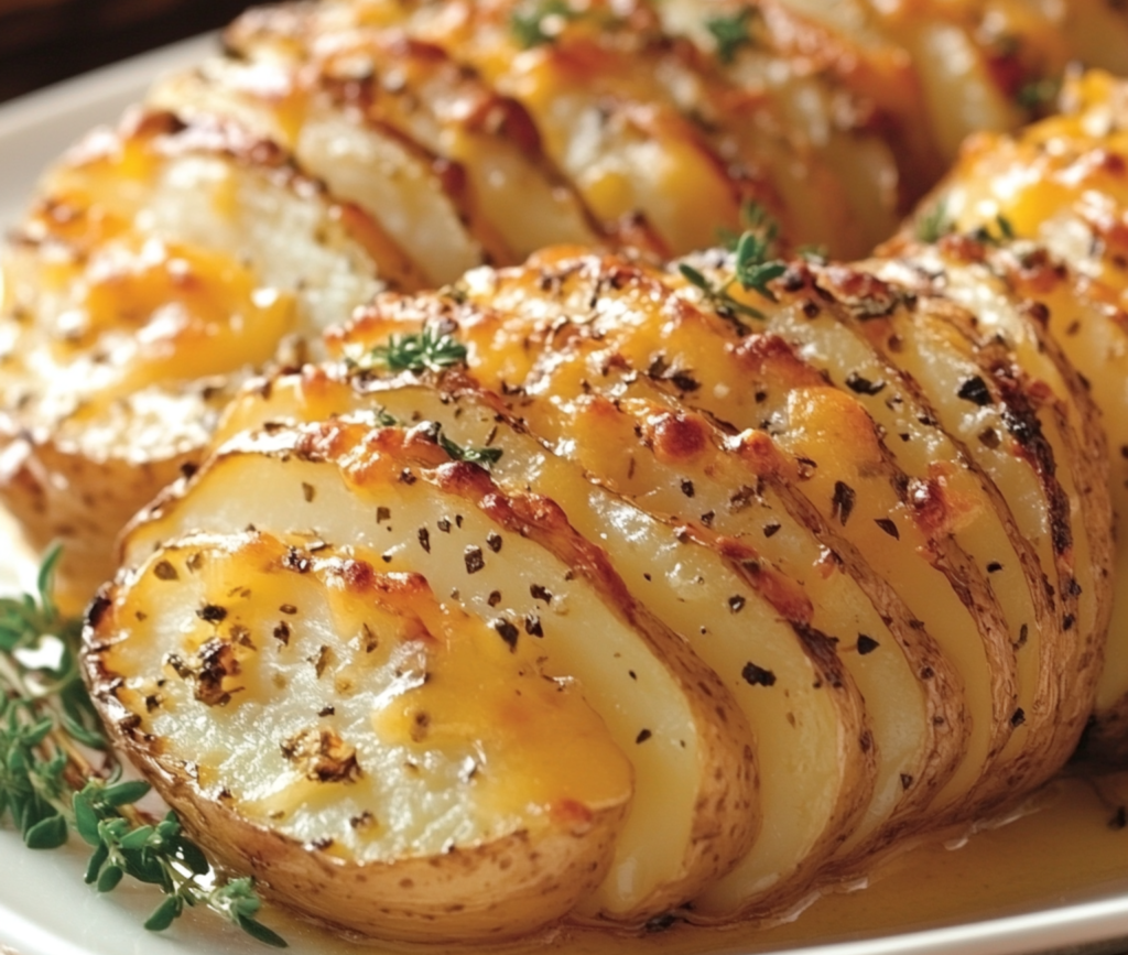 Garlic Butter Steaks with Cheesy Baked Potatoes – A Delicious Comfort Meal