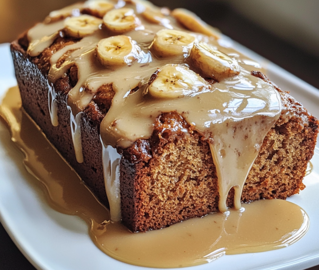 Gooey Banana Bread with Maple Glaze - Perfect Breakfast Treat