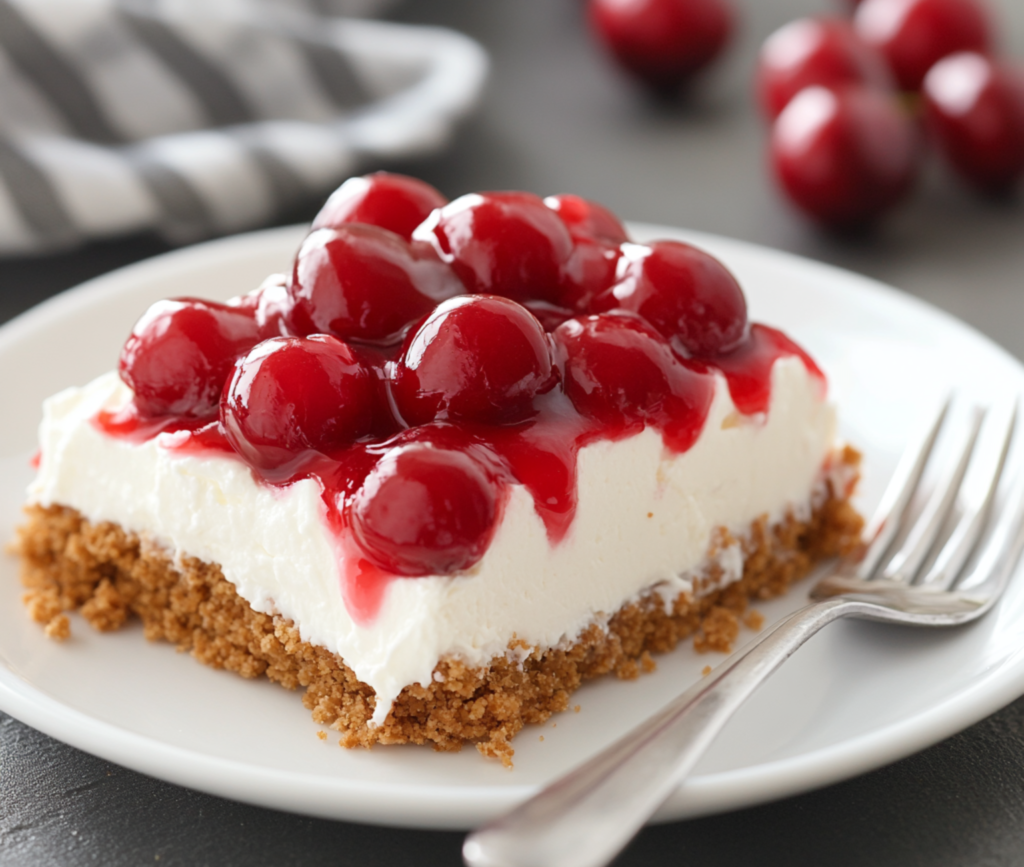 Layered Classic Cherry Delight Dessert