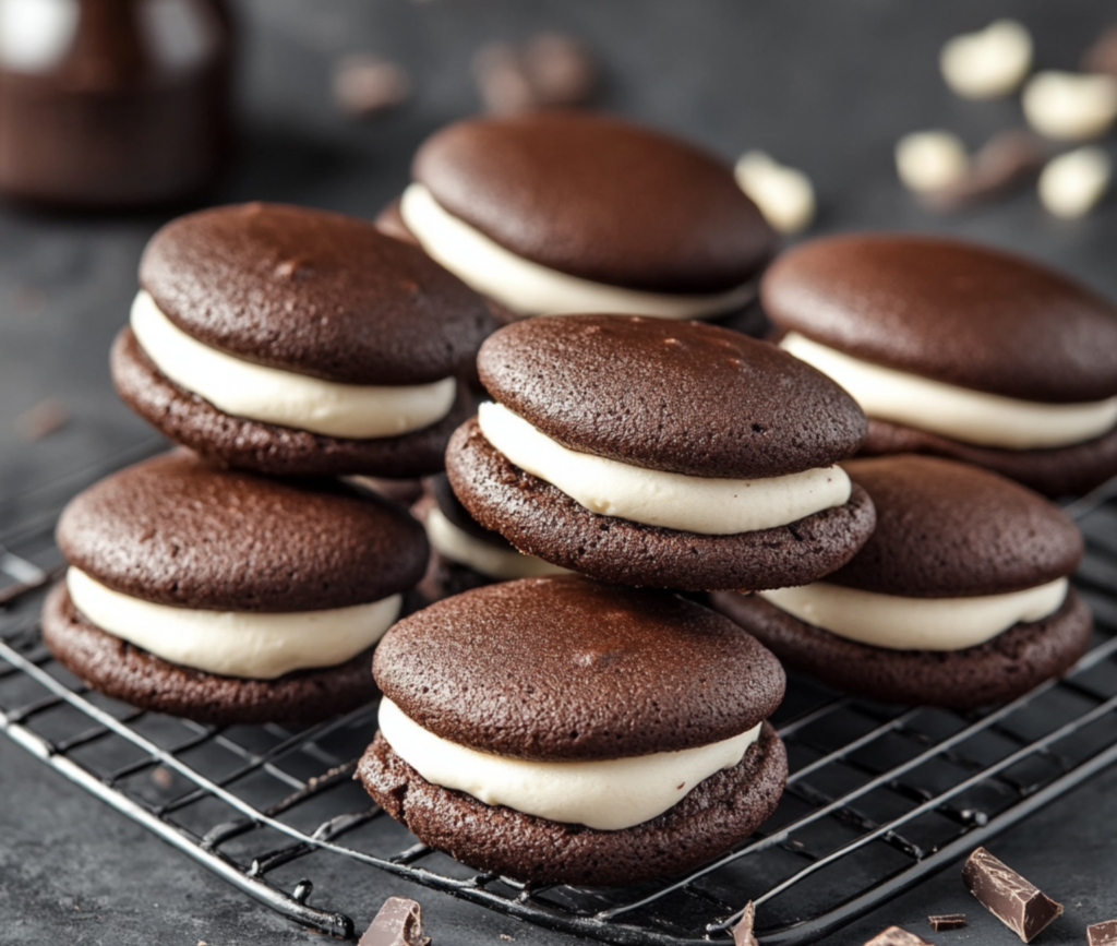 Perfectly Baked Mini Chocolate Whoopie Pies