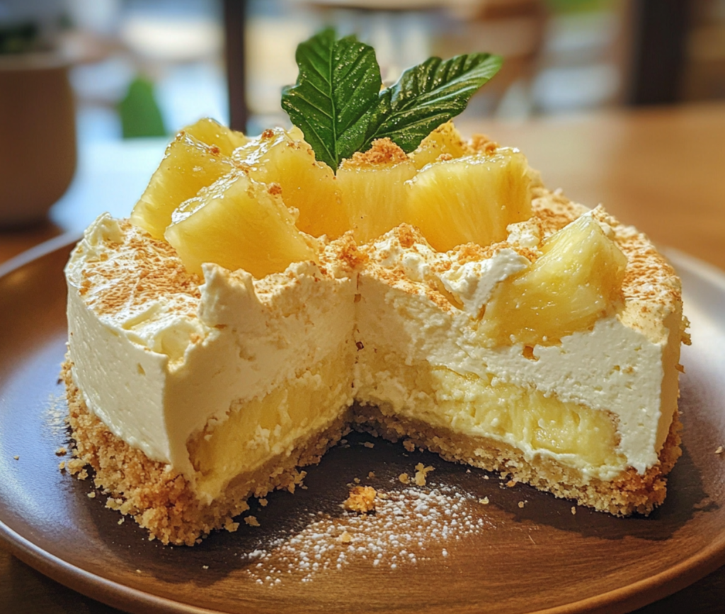 Moist and Fluffy Pineapple Cream Cheese Cake