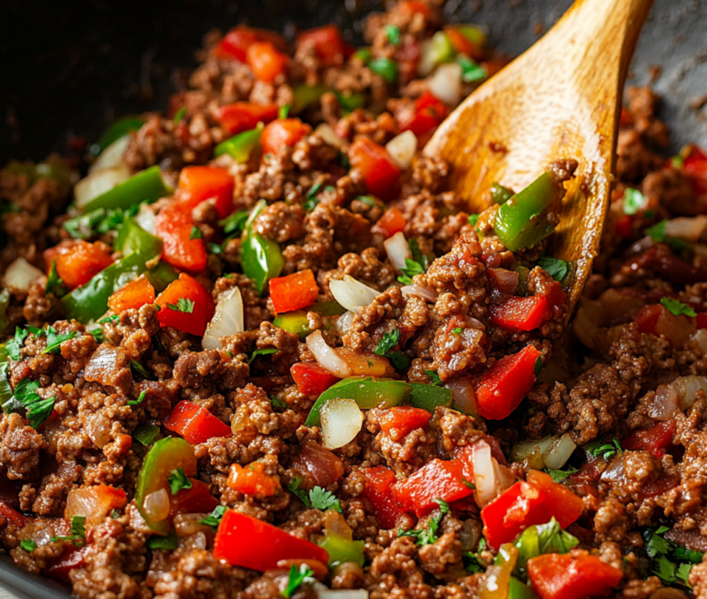 Spicy Cowboy Queso Dip in a Skillet