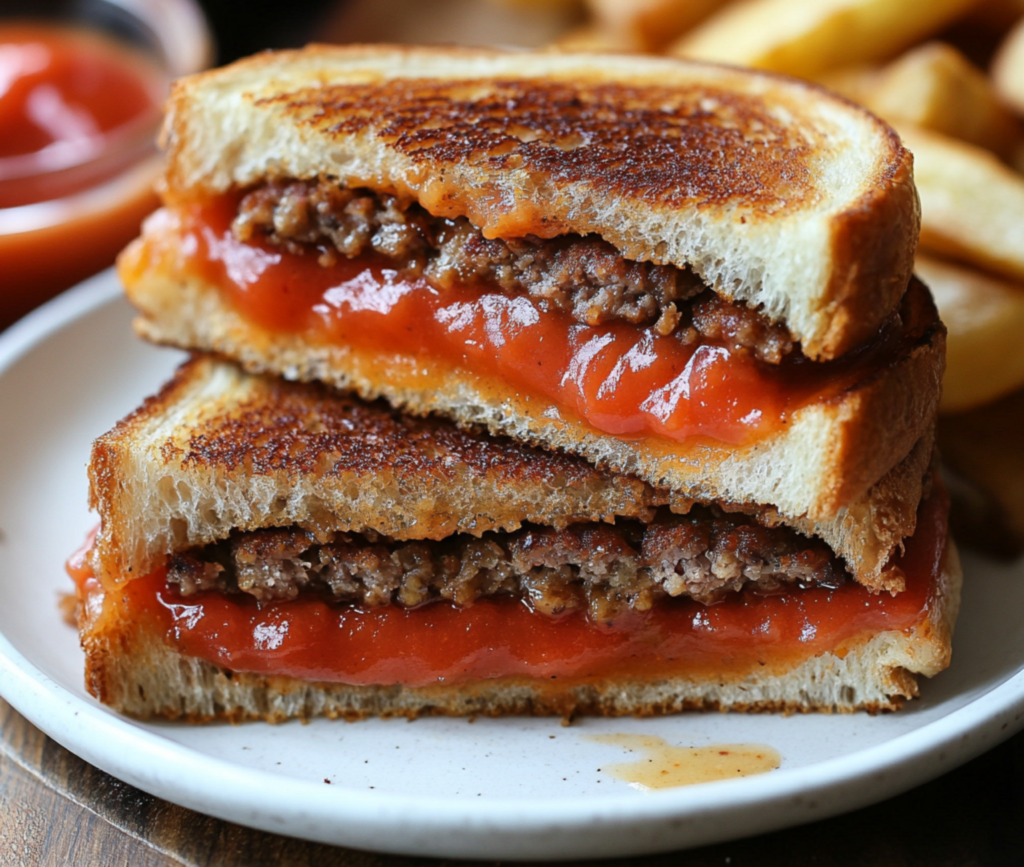 Ultimate Patty Melt with Secret Sauce on Crispy Rye Bread