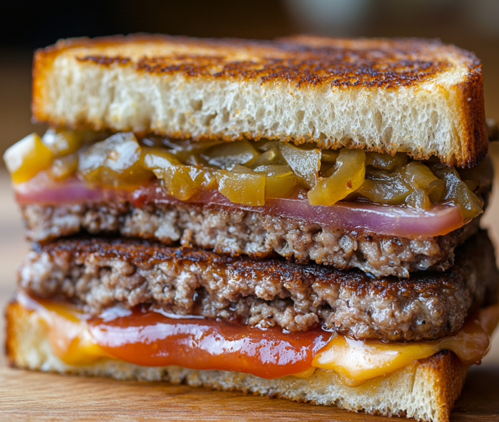 Ultimate Patty Melt with Secret Sauce on Crispy Rye Bread