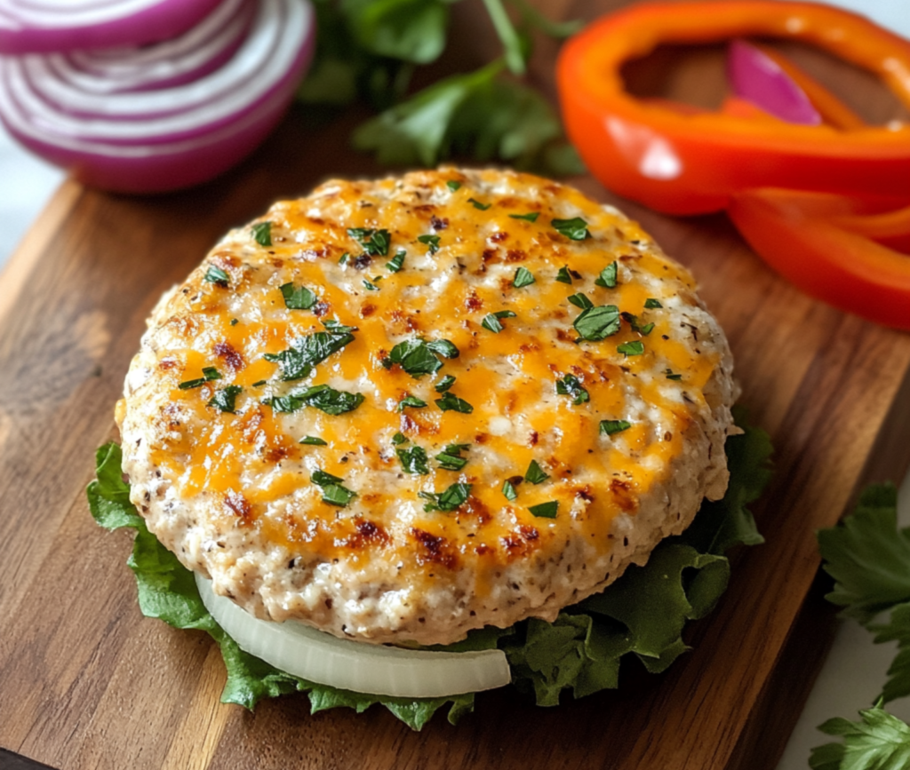 Ultimate Cheddar Ranch Chicken Burger – A Flavor Explosion