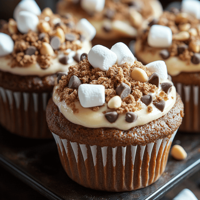 Banana S'mores Muffins: A Gooey Chocolate and Marshmallow Treat