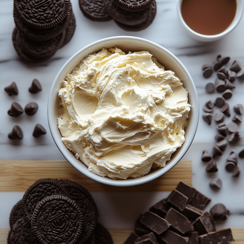 Creamy Oreo Cheesecake Dump Cake Layers