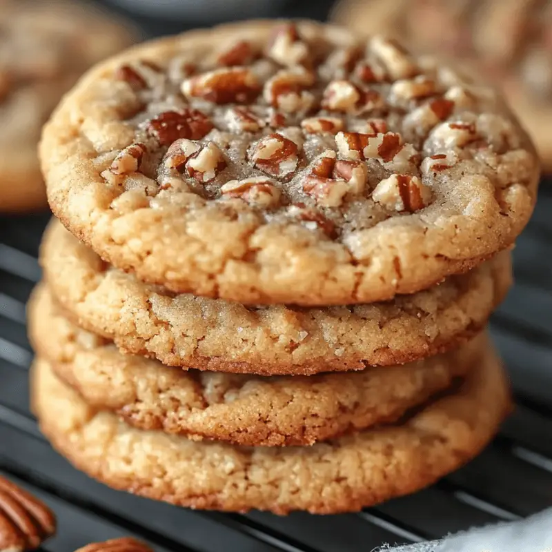 Gooey Pecan Pie Cookies Freshly Baked