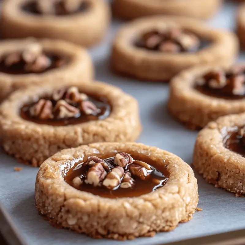 Gooey Pecan Pie Cookies Freshly Baked