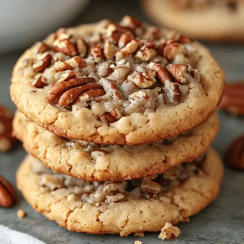 Gooey Pecan Pie Cookies Freshly Baked