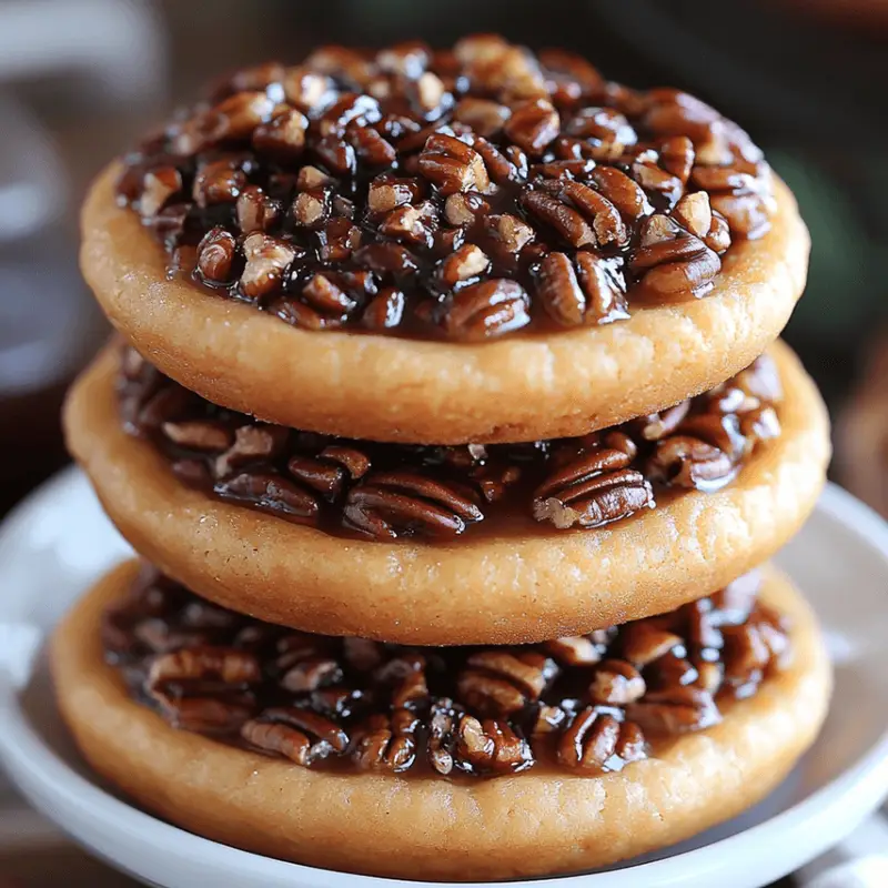 Gooey Pecan Pie Cookies Freshly Baked