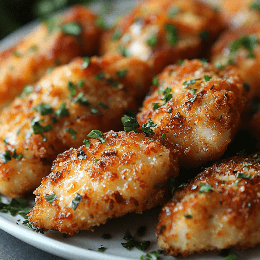 Parmesan Pretzel Chicken Bites - Easy & Crunchy Recipe