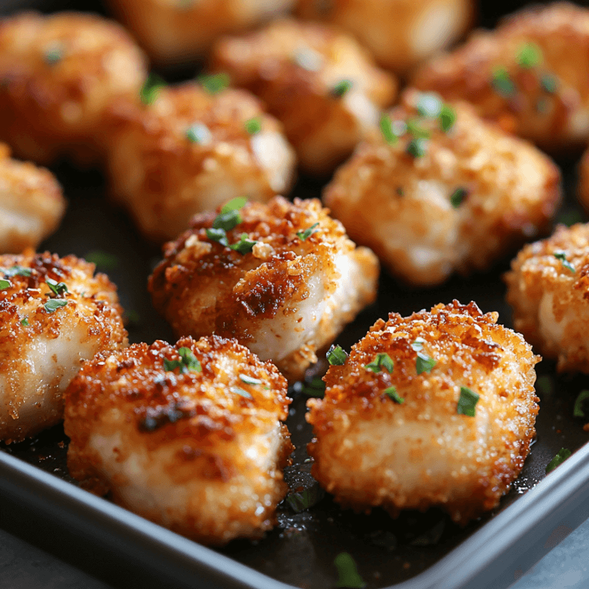 Parmesan Pretzel Chicken Bites - Easy & Crunchy Recipe