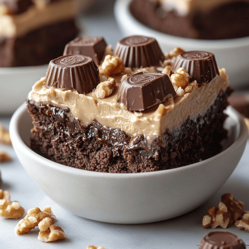 Peanut Butter Cup Dump Cake – Easy, Rich, and Irresistible Dessert