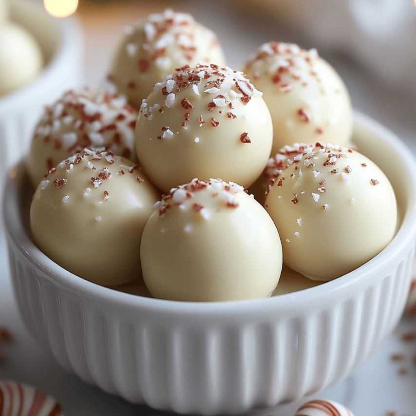 White Chocolate Peppermint Truffles Recipe – Easy Holiday Treats