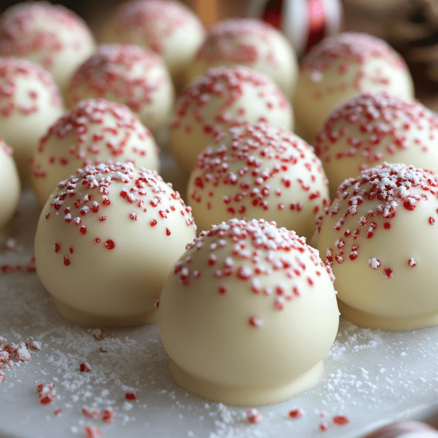 White Chocolate Peppermint Truffles Recipe – Easy Holiday Treats