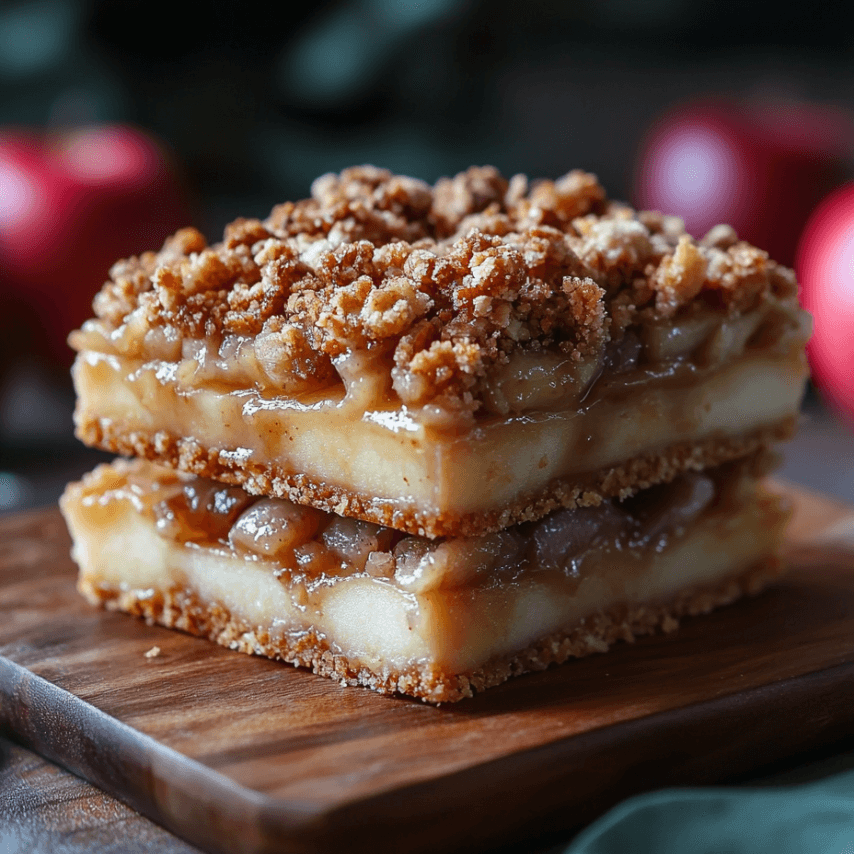 Apple Crumble Pretzel Bars Fresh Out of the Oven