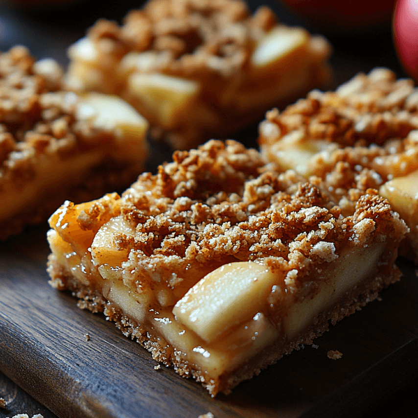 Apple Crumble Pretzel Bars Fresh Out of the Oven