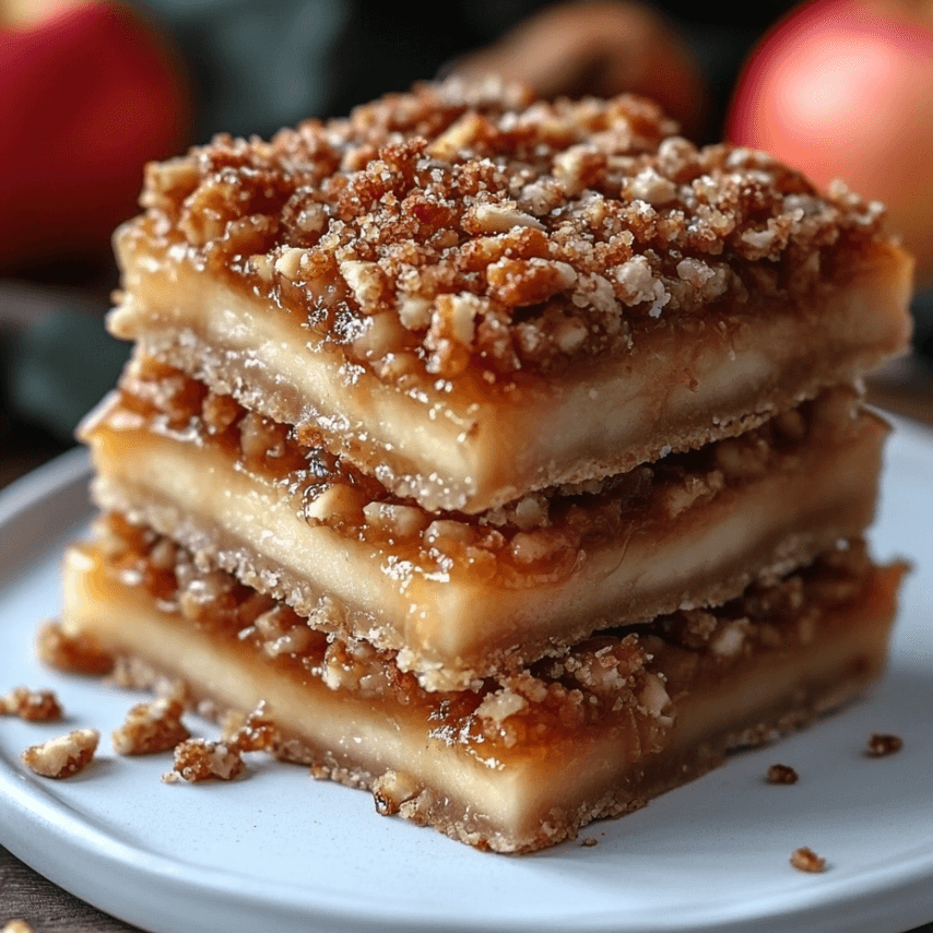 Apple Crumble Pretzel Bars Fresh Out of the Oven