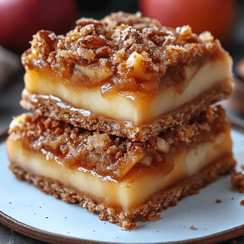 Apple Crumble Pretzel Bars Fresh Out of the Oven