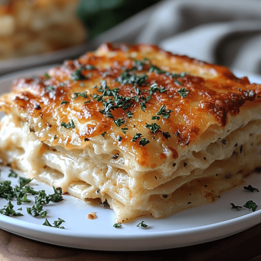 Buffalo Chicken Alfredo Lasagna Recipe - Cheesy & Spicy Delight