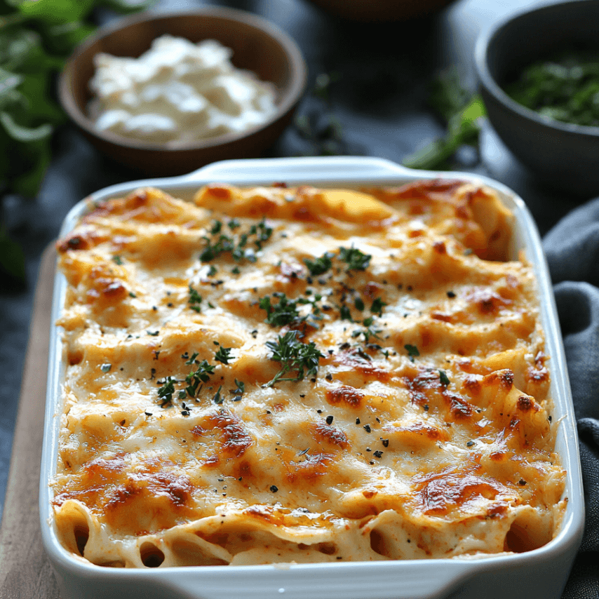 Buffalo Chicken Alfredo Lasagna Recipe - Cheesy & Spicy Delight