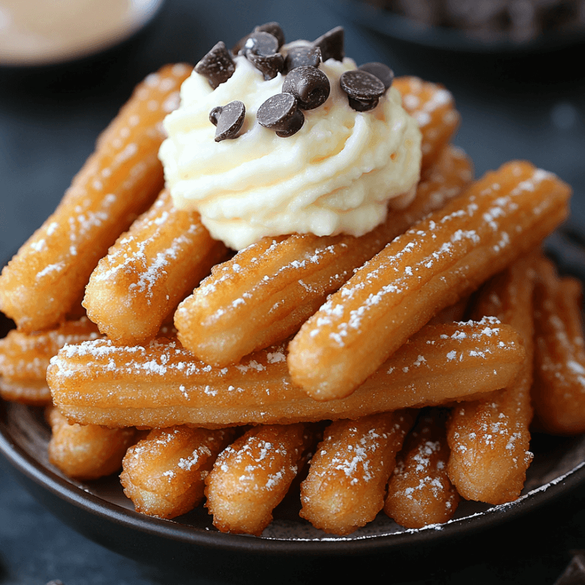 Chocolate Chip Cheesecake Churros Recipe - Irresistible Dessert