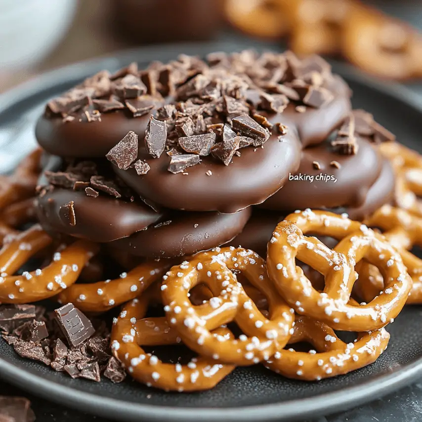 Crunchy Caramel Pretzel Clusters