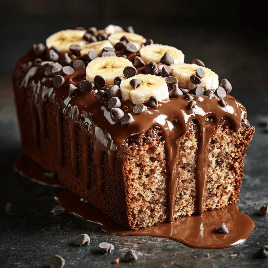 Freshly Baked Chocolate Chip Banana Loaf