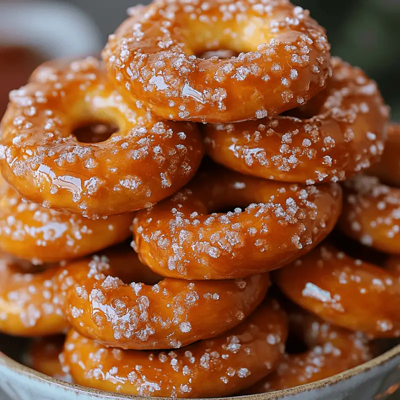 Golden Maple Pretzel Bites on a Baking Tray