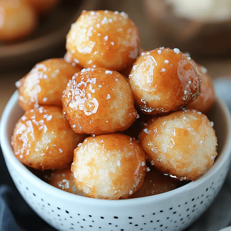 Golden Maple Pretzel Bites on a Baking Tray