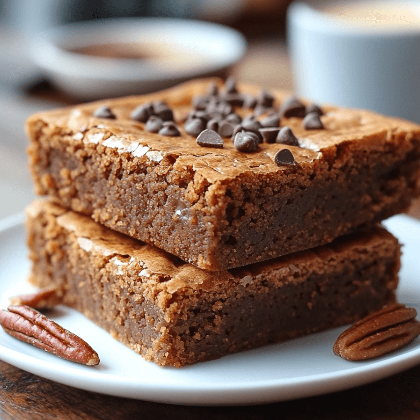 Delicious Orange Ginger Blondies with Pecans