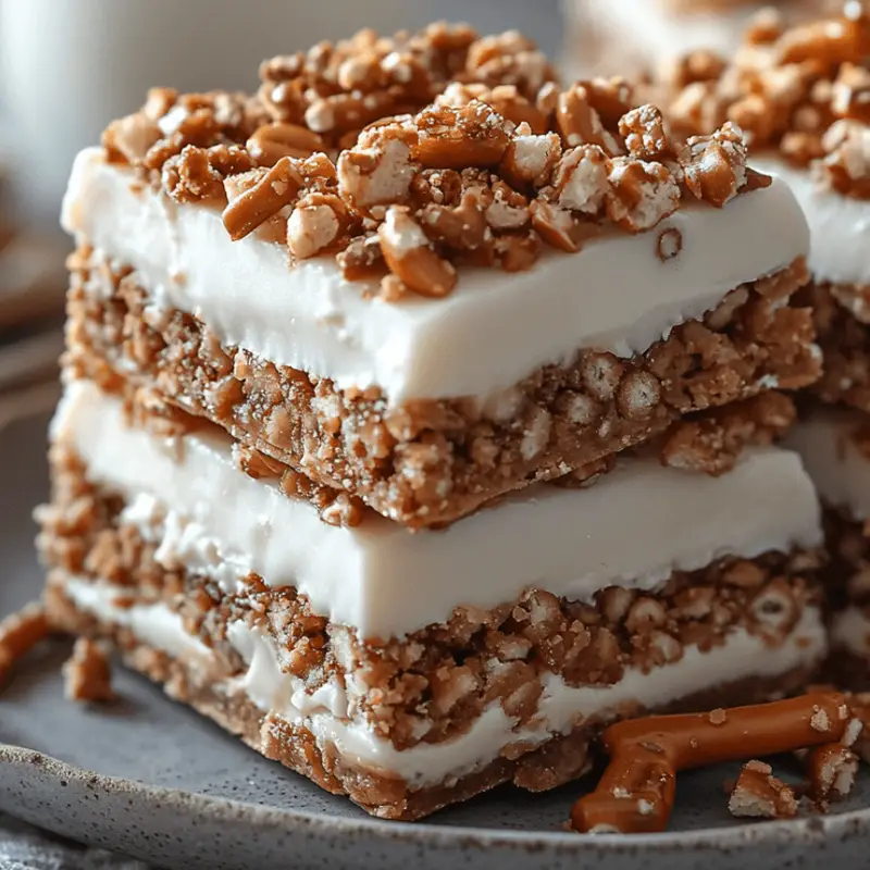 Peanut Butter Pretzel Bars: Sweet, Salty, and Crunchy Treats