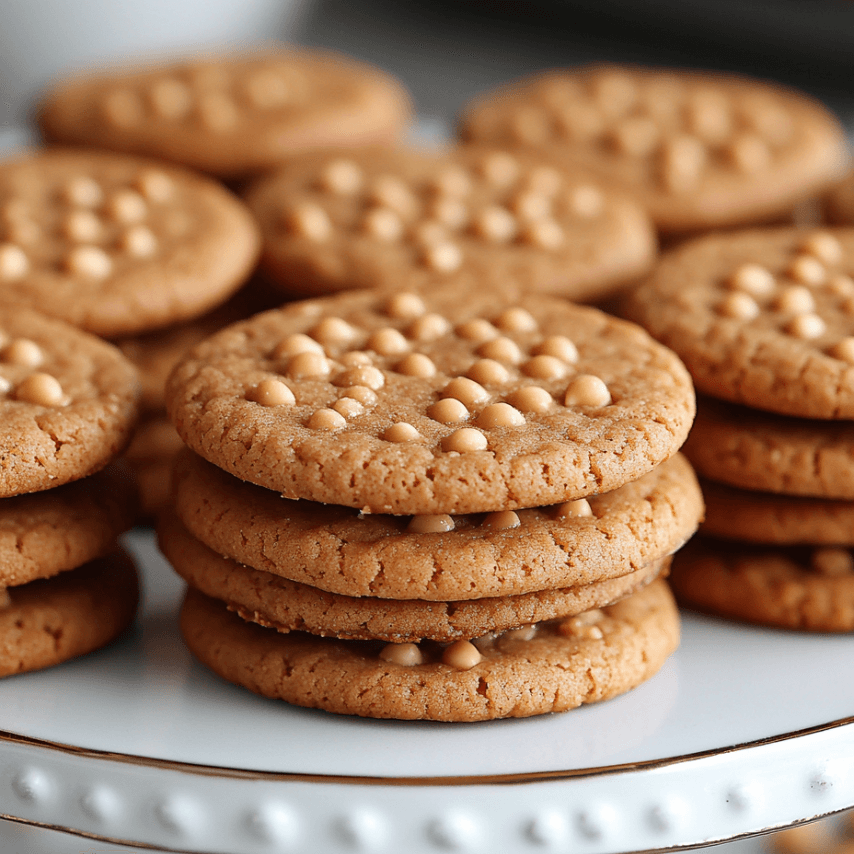 Perfectly Stacked Peanut Butter Sandwich Cookies