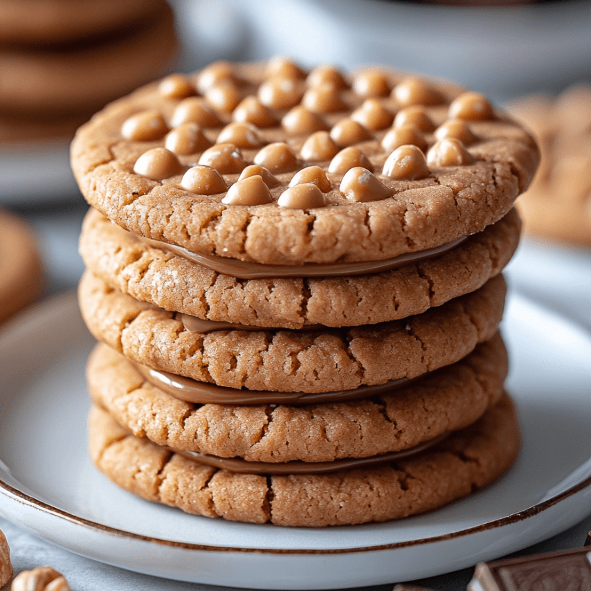 Perfectly Stacked Peanut Butter Sandwich Cookies