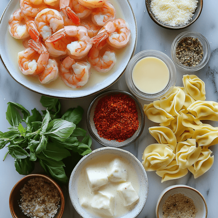 Shrimp Tortellini Alfredo - Creamy & Delicious Recipe