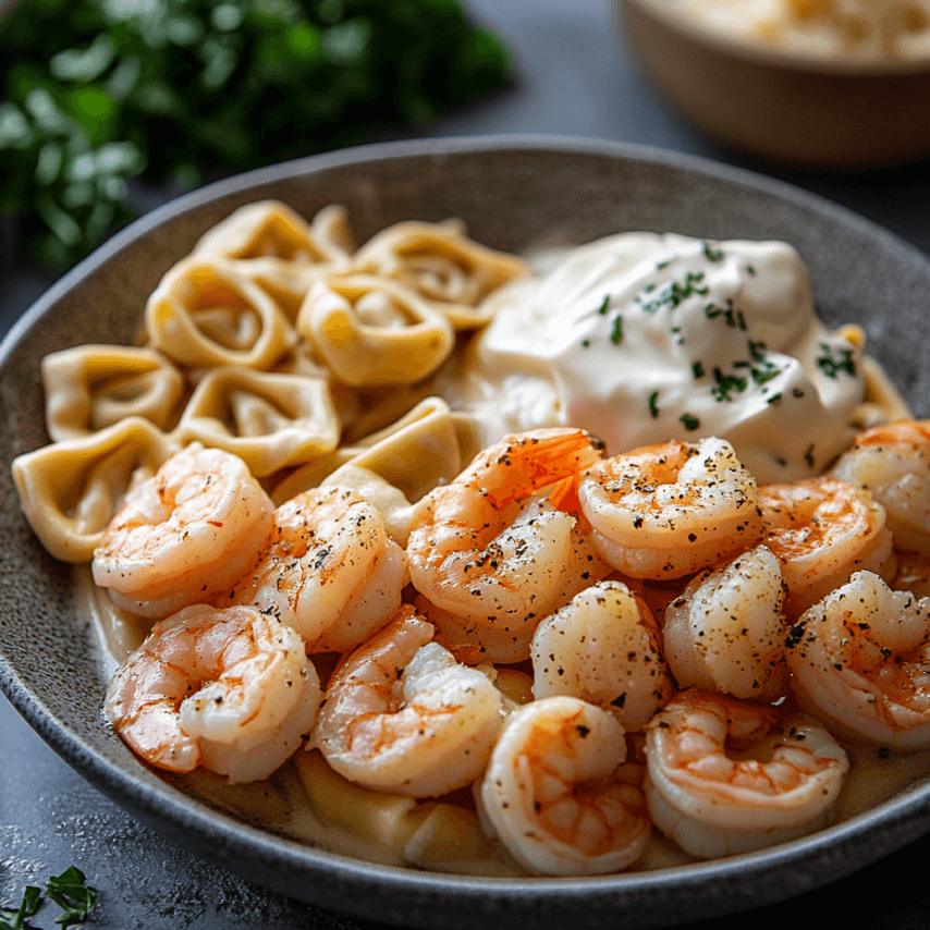 Shrimp Tortellini Alfredo - Creamy & Delicious Recipe