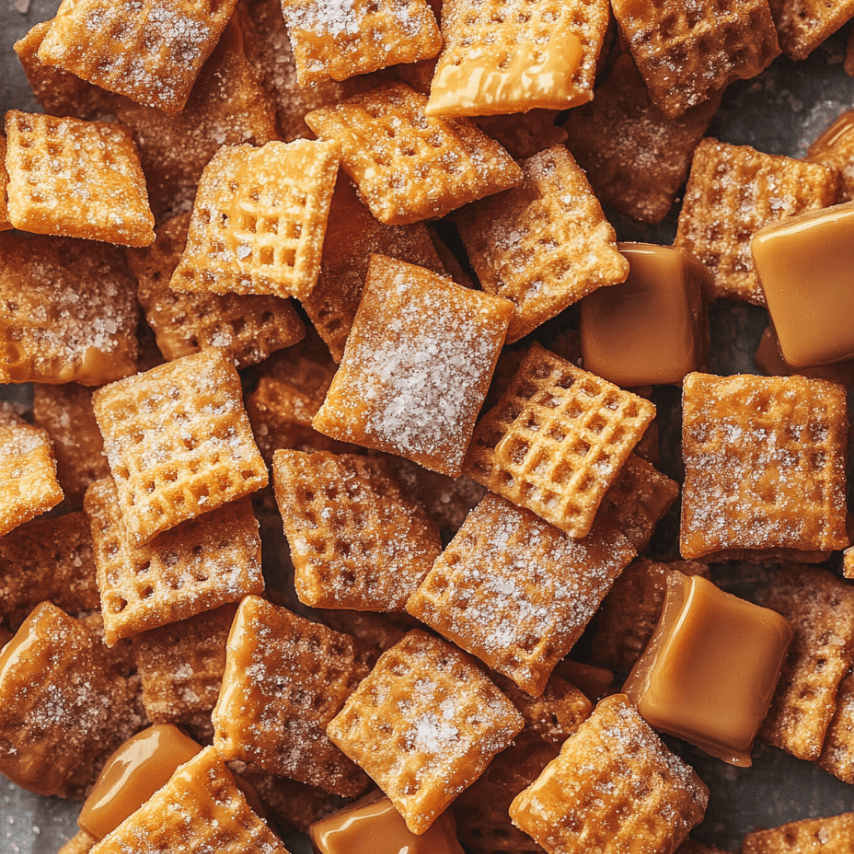 Salted Caramel Muddy Buddies: A Sweet & Salty Delight