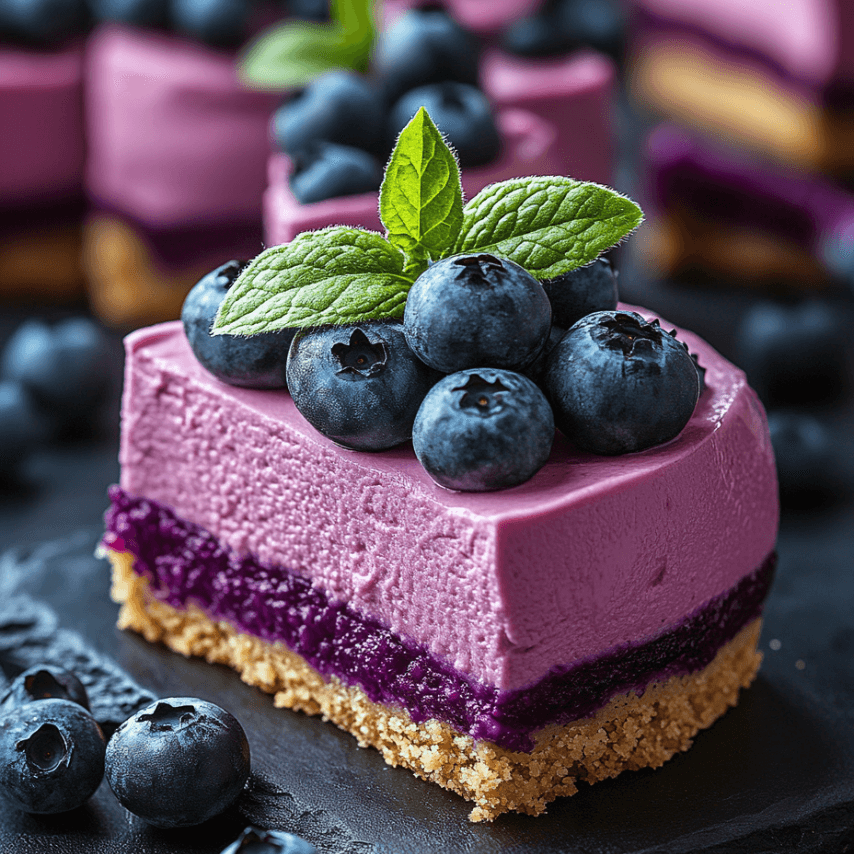 Creamy Lemon Blueberry Cheesecake with Fresh Blueberries