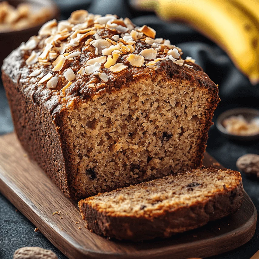 Freshly Baked Banana Coconut Loaf