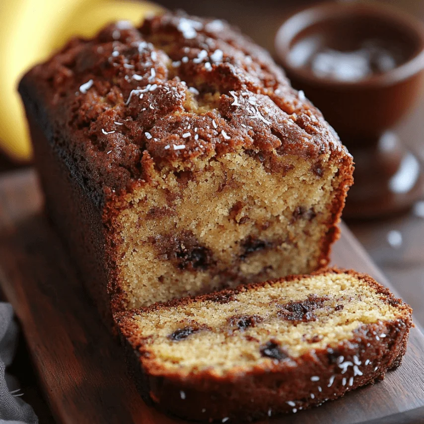 Freshly Baked Banana Coconut Loaf