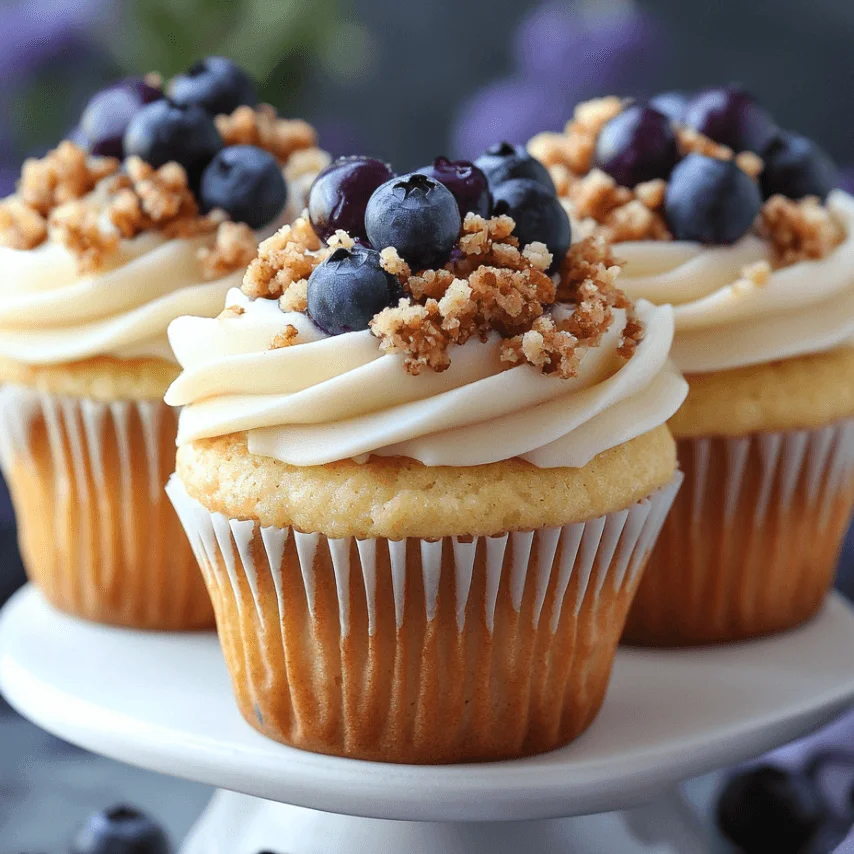 Freshly Baked Blueberry Streusel Muffins with Crunchy Topping
