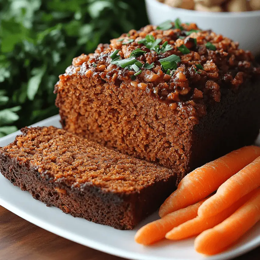 Freshly Baked Carrot Ginger Loaf with Cinnamon Swirl